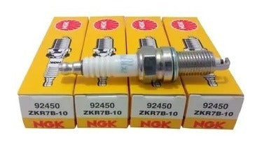 NGK Spark Plug Wire Set SCT-02 + NGK ZKR7B Spark Plugs 1