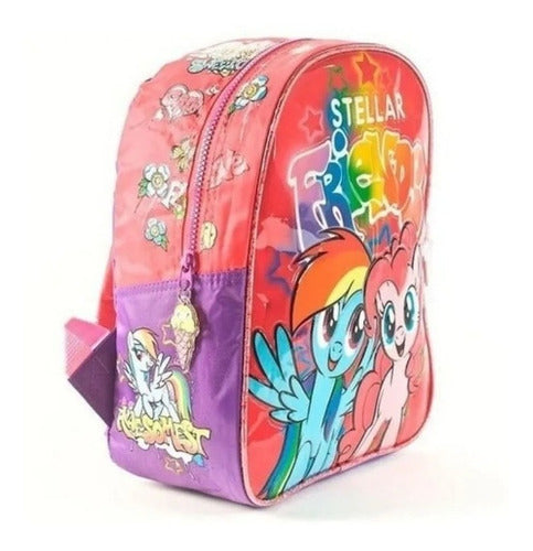 Wabro My Little Pony Garden Backpack + Plastic Mug School Combo 2