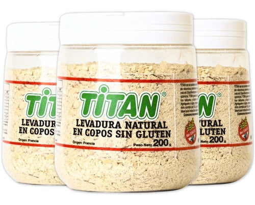 Titan Natural Yeast Flakes 200g - 3 Units 0