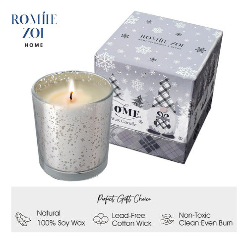 Romiie Zoi Vela Perfumada De Navidad, Vela De Cera De Soja D 1