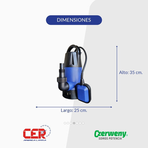 Czerweny Submersible Pump Desagote 1HP DSP-750PD for Dirty Water 4