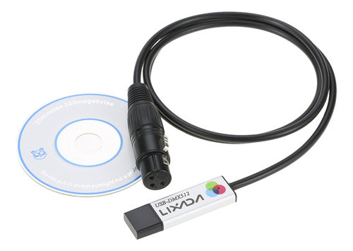 Controlador De Interface De Computador Com Cabo Usb Dmx512 2