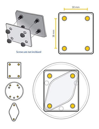 Lycogear Amperios De Metal De Alta Resistencia Patron De Orificios S 1