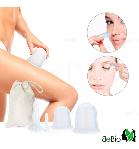 Be Bio Complete Set of Chinese Silicone Cupping Cups for Face and Body 1