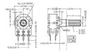 3 Units Dual Linear Potentiometer 500k 16mm 500000 Ohms 2