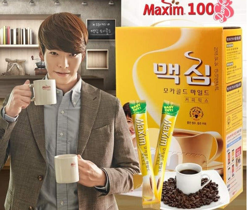 Maxim Korean Mocha Gold Mild Coffee - Box of 100 Sachets 12g Each 3