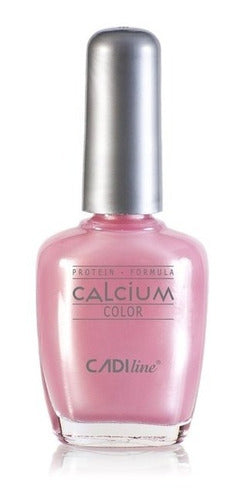 Cadiline Calcium Color Nail Polish 21 Rose Nude Pearlized 0