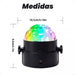 Bola De Luces Led Rgb Audioritmica Discoteca + Control Negro 3