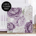 Sweet Jojo Designs Lavanda Púrpura Boho Shabby Chic Floral N 2