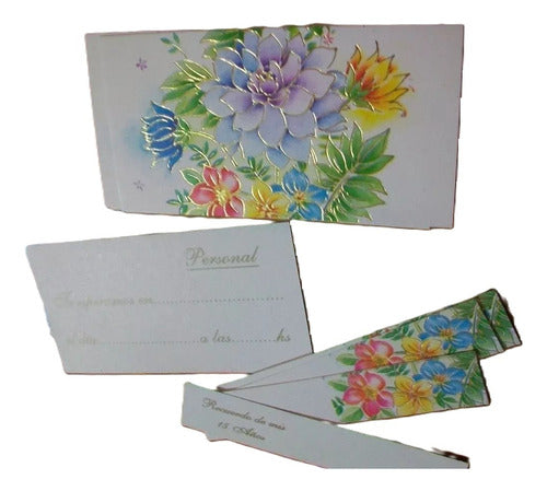 Beautiful Invitation Cards for 15th Birthday Party - Various Models *3 0