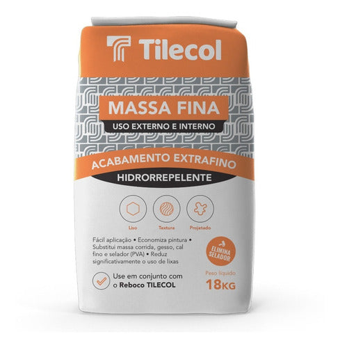 Masa Fina Exterior Para Bloque 18kg - Tilecol 0