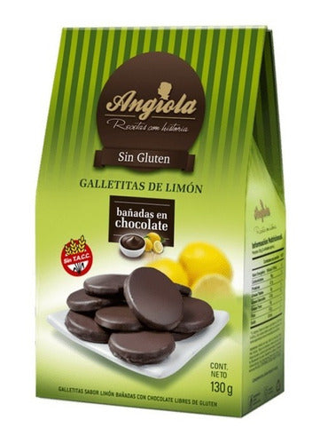 Angiola Pack X 6 Chocolate Dipped Gluten-Free Cookies 1