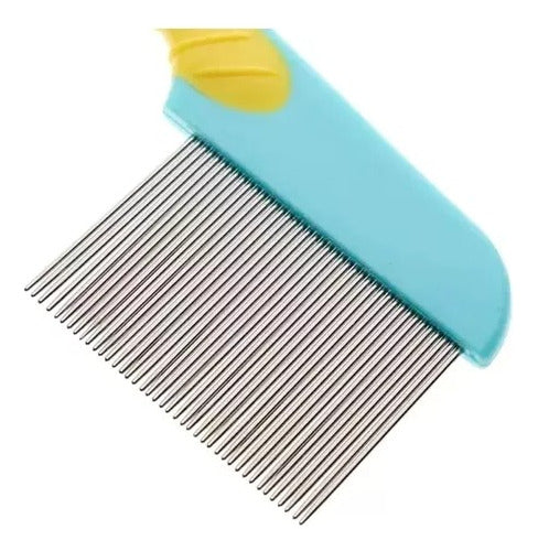 Set of 2 Fine Stainless Steel Pet Flea and Lice Comb Kit 4