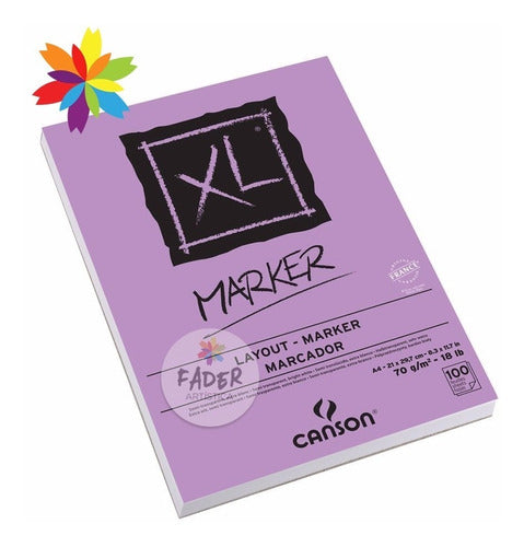 Canson Marker XL A4 Paper Pad 70 Grams 100 Sheets 0