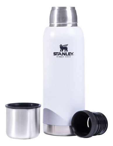 Stanley 1L Adventure Original White Thermos with Sealed Cap 0