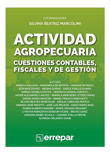 Errepar: Actividad Agropecuaria - Cuestiones Contables Y Fiscales 0