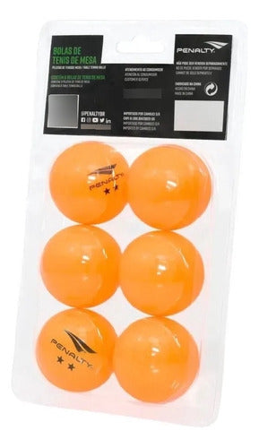 Kit Bolas De Tênis De Mesa Penalty - Laranja 1