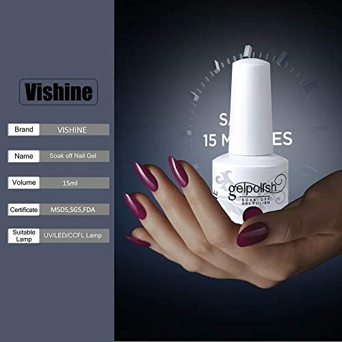 Vishine Gelpolish Manicura Profesional Salon Led Empapa Del 1