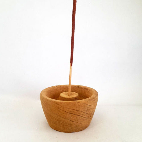 Gracia Divina Wooden Incense Holder 7cm Villa Urquiza 0