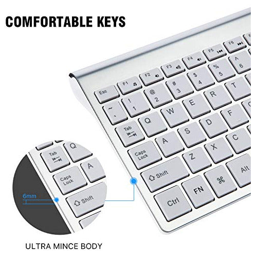 Cimetech Wireless Keyboard and Mouse Combo, Compact Design 3