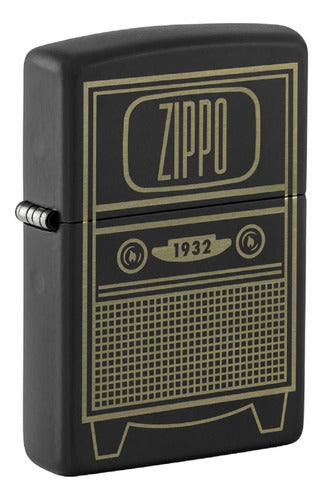 Zippo Encendedor 48619 Vintage TV Design Original Warranty 0