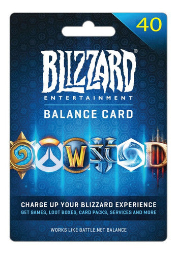 Blizzard Battlenet Battle.net Egift Card $40 0