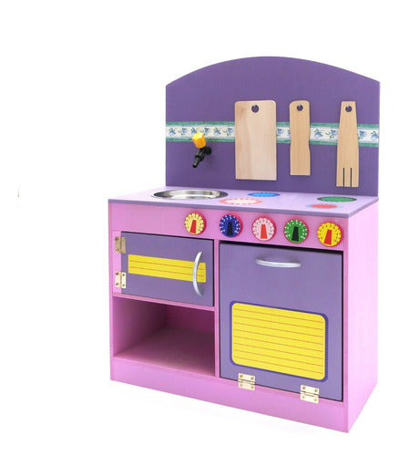 Lala Didáctico Pink Kitchen Playset with Sink 1