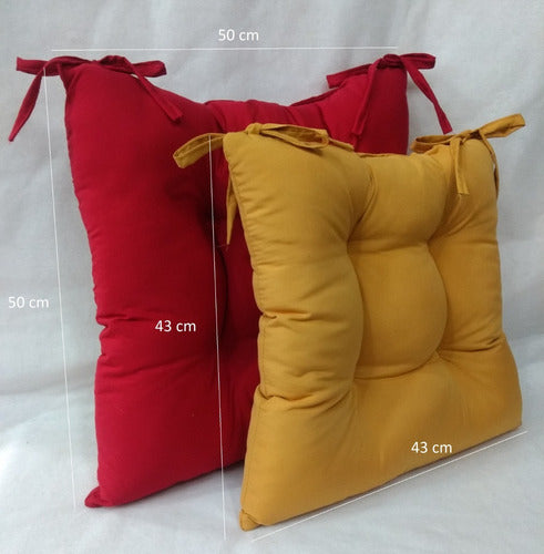 A Punto Deco Almohadones Para Sillas Cubresillas Con Capitone Set X6 3