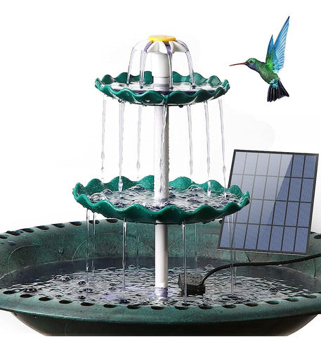 ~? Aisitin Bird Bath 3 Escalonado Con Bomba Solar De 3.5w, F 0