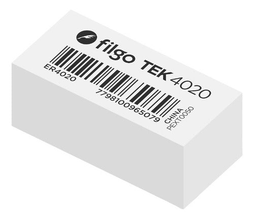 Filgo Pencil Eraser Plastic Tek 4020 Box of 36 Units 0