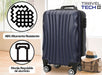 Small 20-Inch Cabin Travel Tech Suitcase with 360° Spinner Handle - Premium Travel by Happy Buy 37