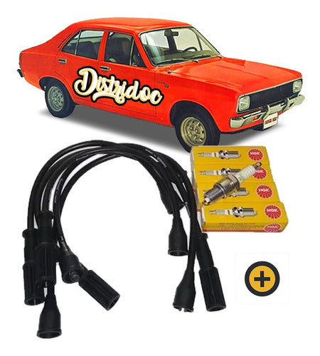 Dodge Kit Juego De Cables + Bujias Volkswagen 1500 1800 0