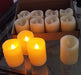 Maxel LED Paraffin Candle 6 Cms Flickering Melted Effect with Batteries 6