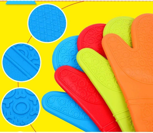 Aloha Silicone Resistant Oven Mitt in Assorted Colors 5