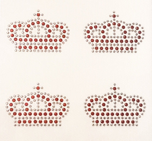 Glanz Hotfix Hotfix Rhinestone Iron-On Crowns Appliques 1