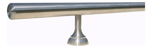 A-Railing Stainless Steel Footrest Custom Size Bar Breakfast Counter - Inquire About Your Measurement and Different Base Types Available 0