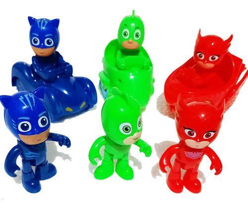 PJ Masks Spectacular Set Pack of 3 Action Figures with 3 Vehicles 2