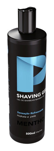 Shaving Gel De Barbear Play Barber 500g Mentol Combo 2 Unida 3