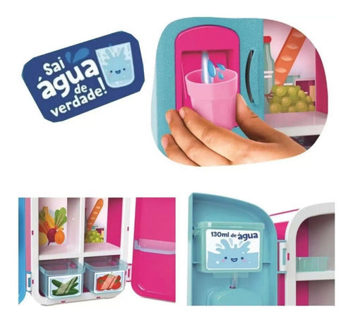 Geladeira Sai Água De Verdade My Little + Brinde - Divertoys 2