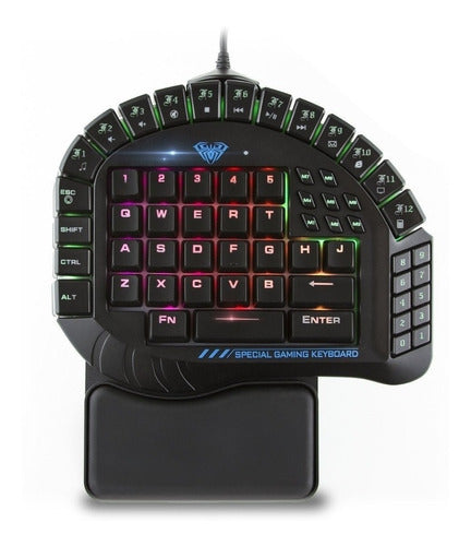 Aula Excalibur Master Teclado Para Juegos De Una Mano Res 0