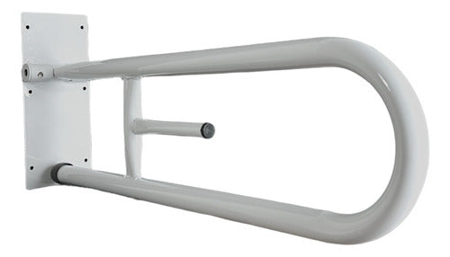 Folding Safety Grab Bar with Toilet Paper Holder 60cm 2