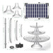 Aisitin 3 Tier Bird Bath with 5.5W Solar Pump 3