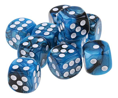 Yiotfandoll 10 Polyhedral D6 Dice 0.632 1