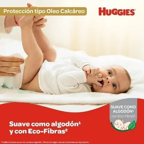 Toallas Humedas Huggies Con Oleo Calcareo Deluxe 80 Pack X 4 1