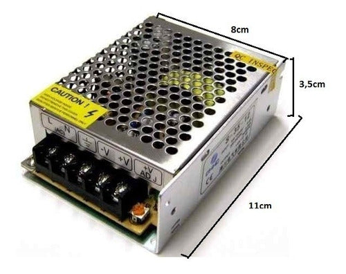 X9 Fuente Switching 12v 6a Metalica Regulada 1