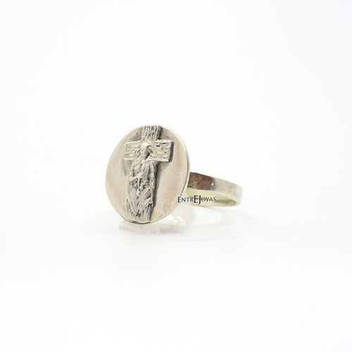 Entre Joyas Anillo Gauchito Gil En Plata 925 Ofrenda Hombre Mujer 0