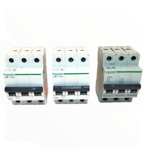 Schneider C60N C Tripolar Circuit Breaker 50A 1