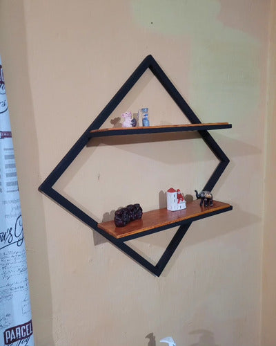 Herreria FB Rustic Iron and Wood Shelves 0