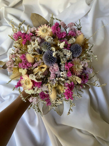 Dried and Preserved Flower Bouquet + Boutonniere 3