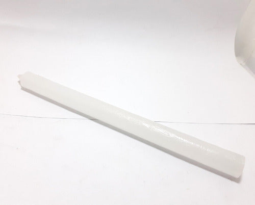 Set of 6 White Long Slim Candles by Mahalpiedras 5